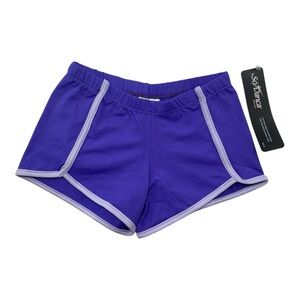 So Danca Girls Size 8-10/2 Ballet Microfiber Shorts Purple Light Lilac NWT